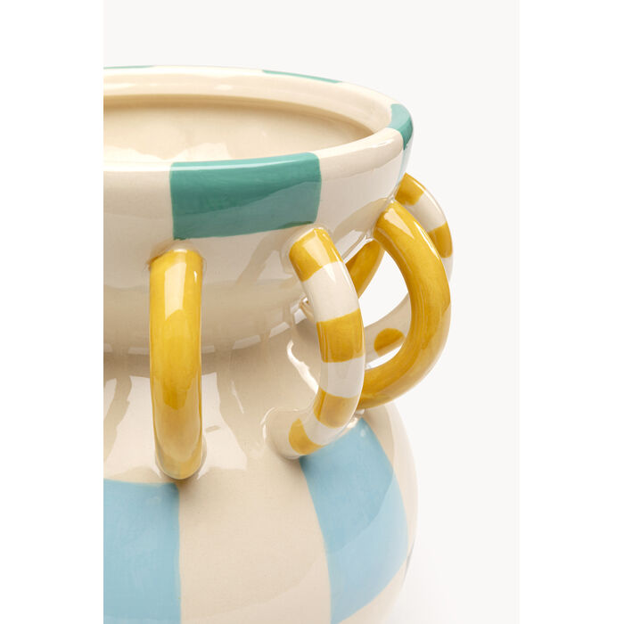 Vase Harlequin Handle 24cm