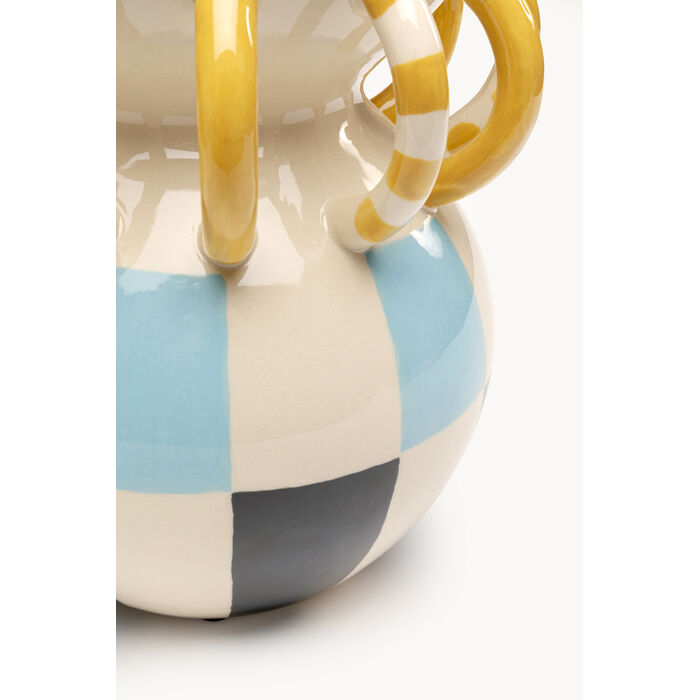 Vase Harlequin Handle 24cm