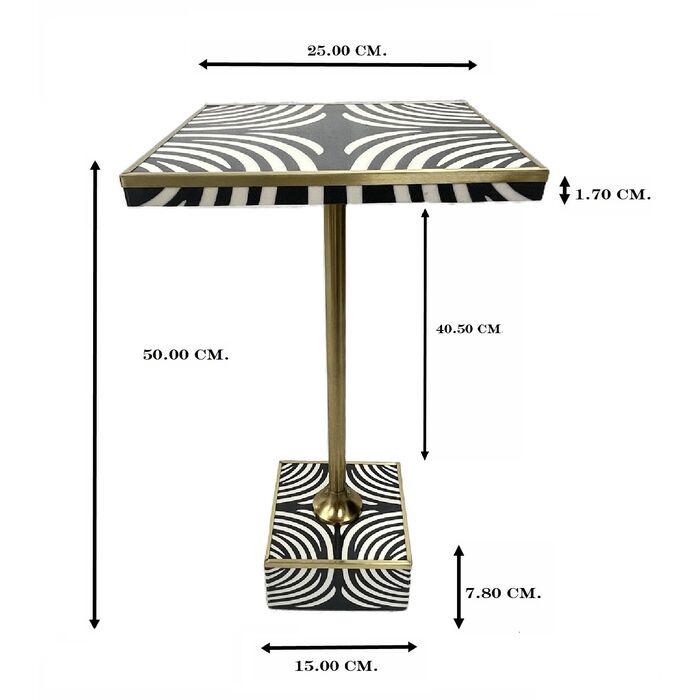 Zebra Side Table