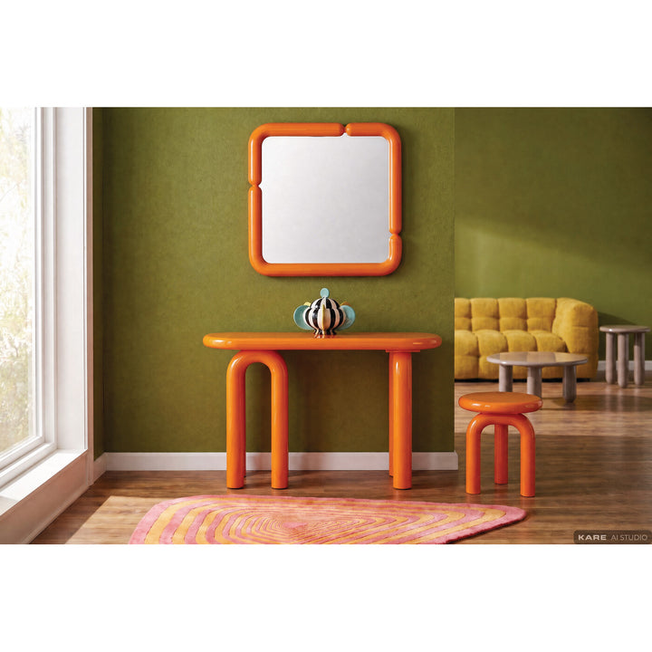 Eliano Orange Wall Mirror