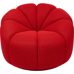 Red Swivel Armchair Peppo Lounge