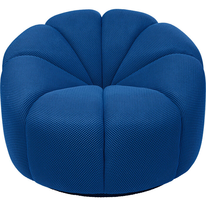 Blue Swivel Armchair Peppo Lounge