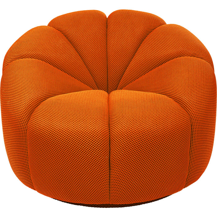 Orange Swivel Armchair Peppo Lounge