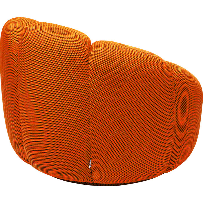 Orange Swivel Armchair Peppo Lounge