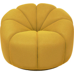 Yellow Swivel Armchair Peppo Lounge