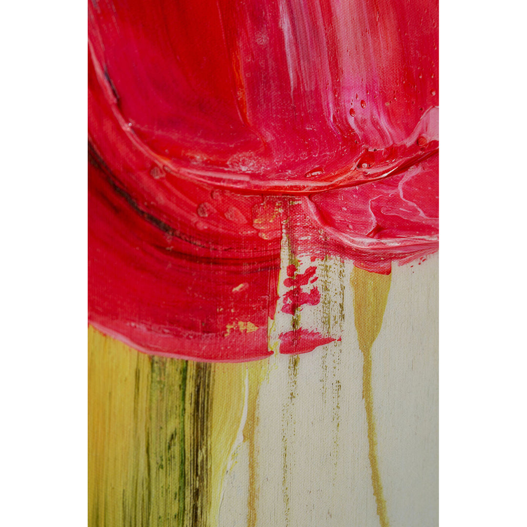 Framed Picture Abstract High Gloss Pink