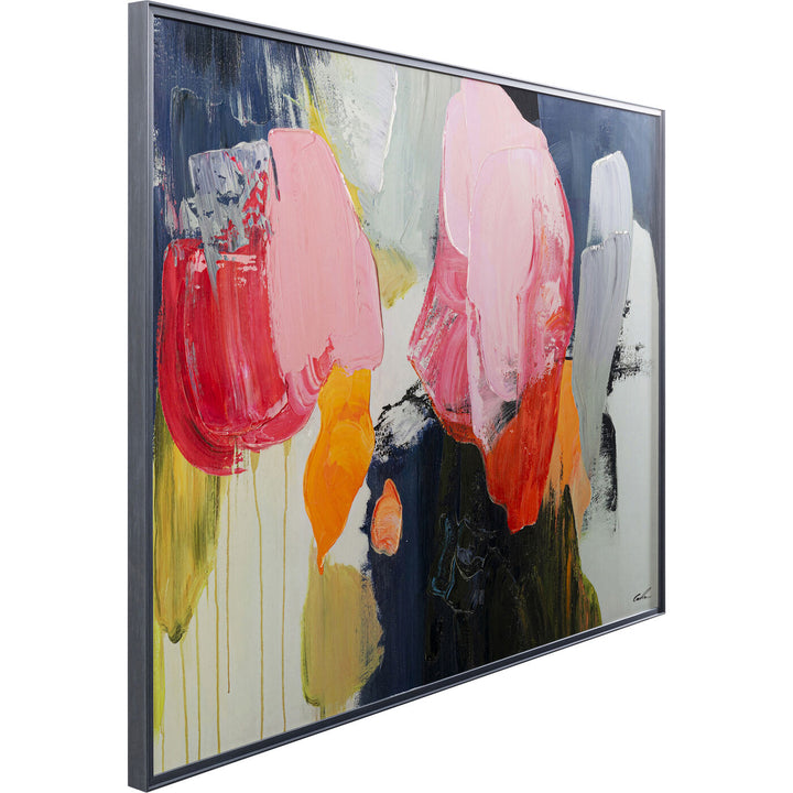 Framed Picture Abstract High Gloss Pink