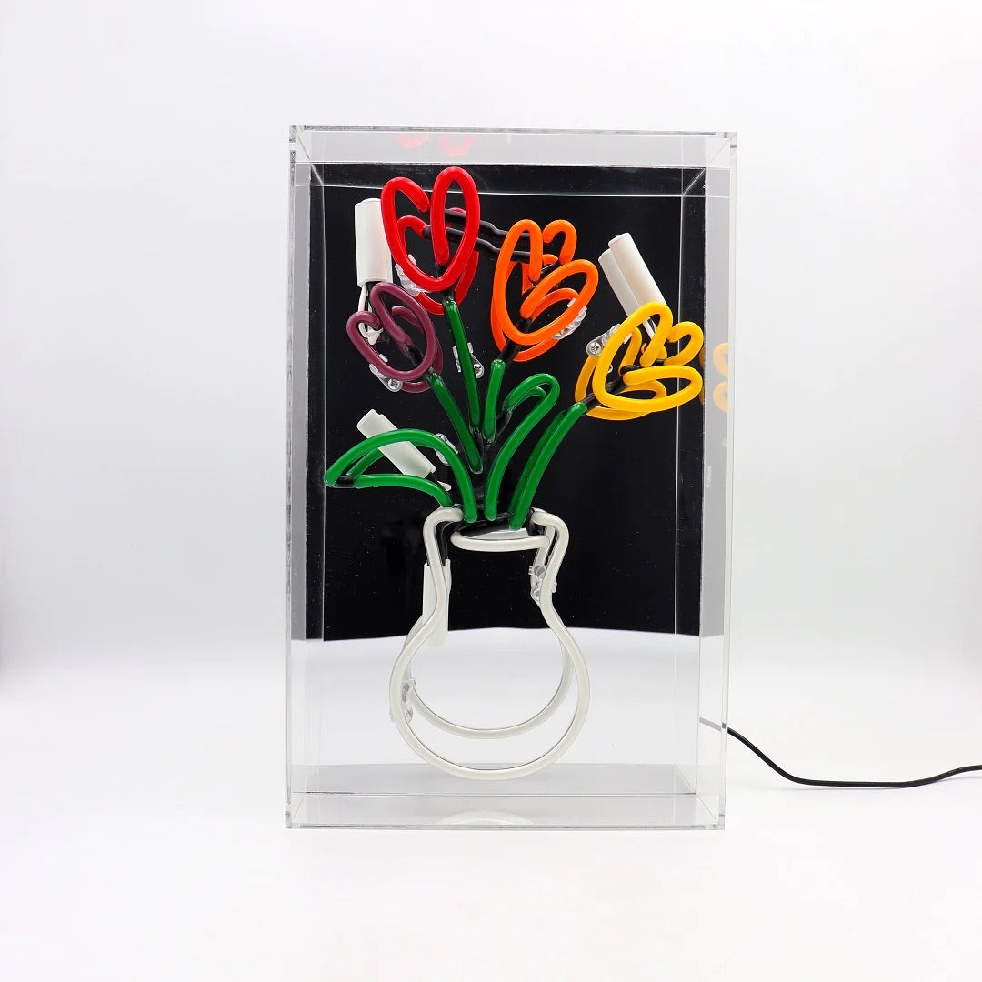 Neon Glass Tulips Box