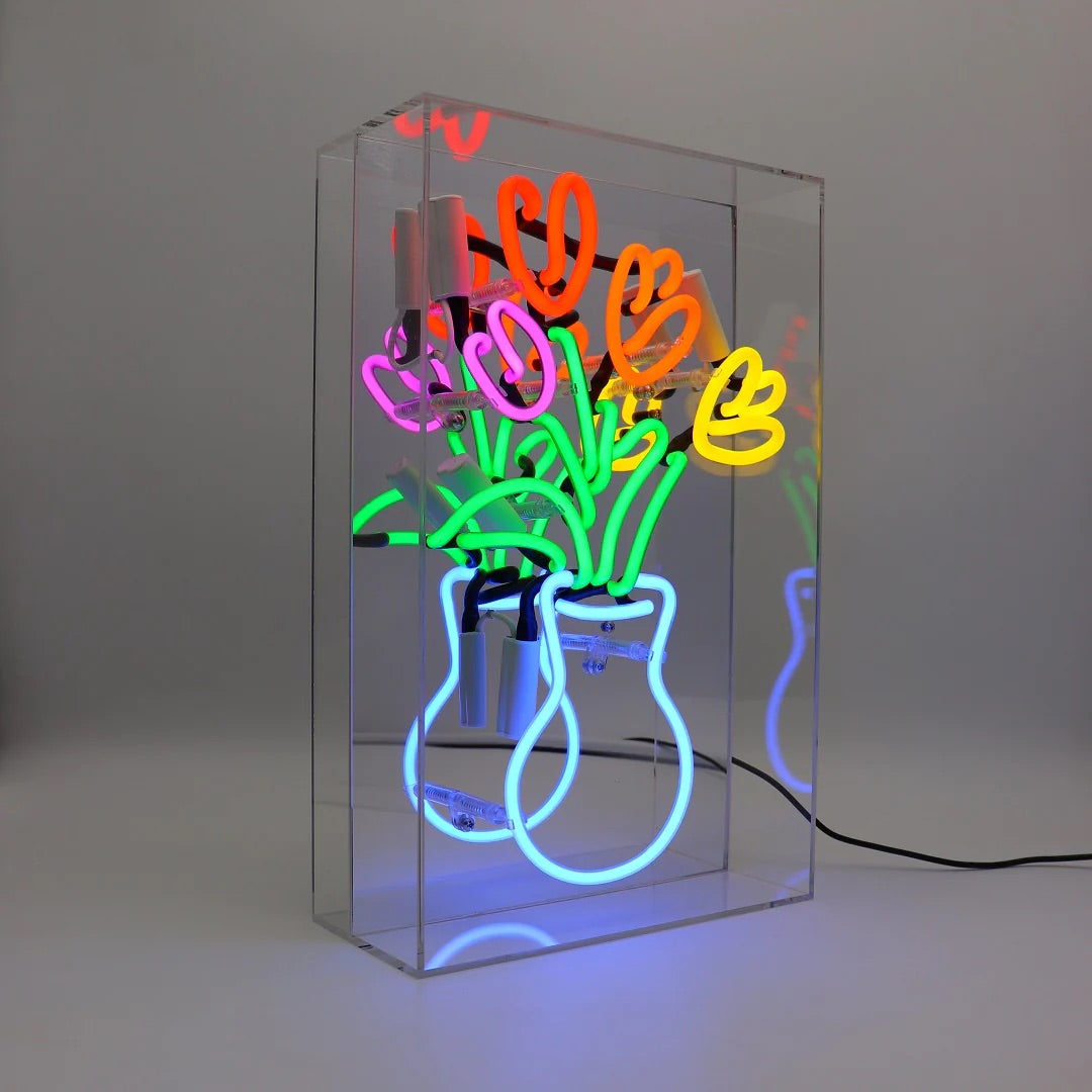 Neon Glass Tulips Box