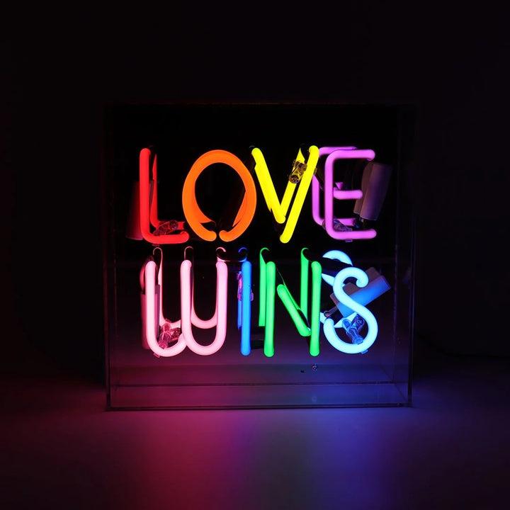 Neon Love Wins Sign