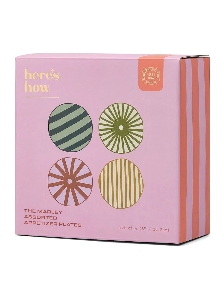 here's how The Marley Assorted Appetizer Plates Set