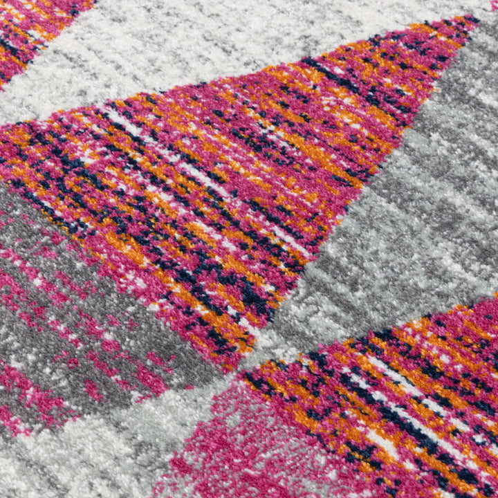 Muse Check Harlequin Pink Runner & Rugs