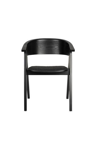 Ndsm Black Wood & Bouclé Chair