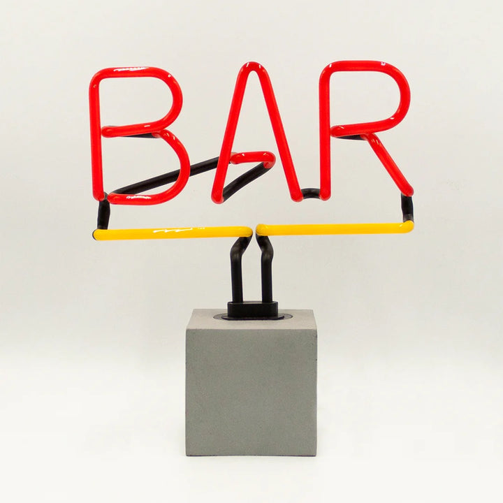 Neon Bar Light On Base