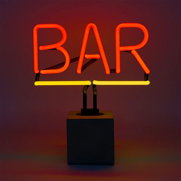 Neon Bar Light On Base