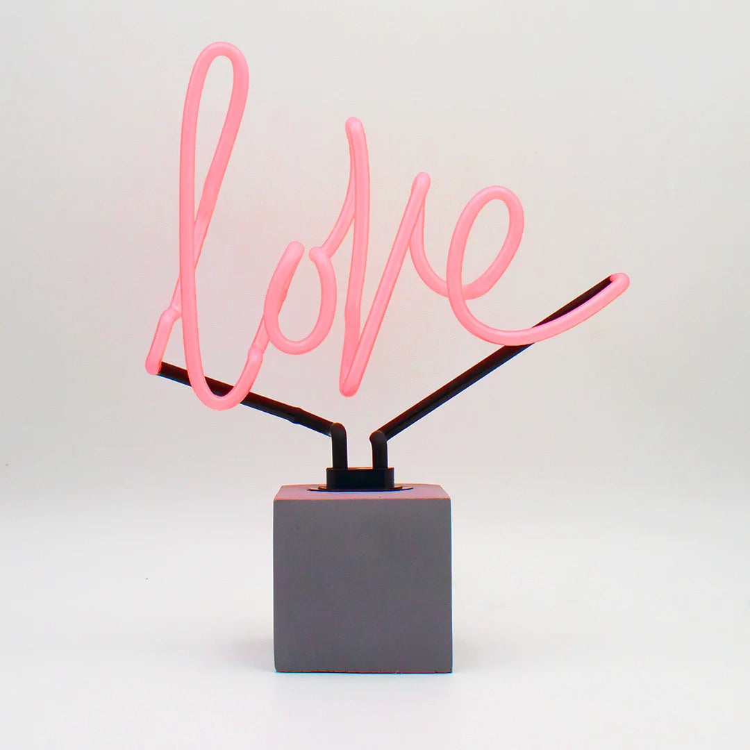 Neon Love Light On Base