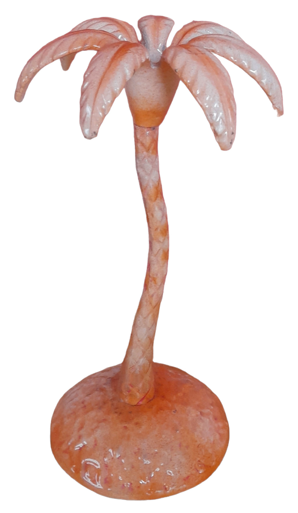 Orange Palm Tree Dinner Candle Holder