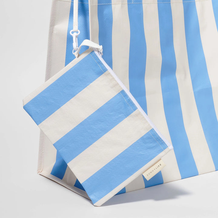 Blue Carryall Beach Bag