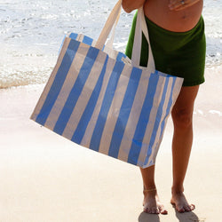 Blue Carryall Beach Bag