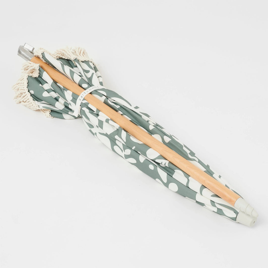 Luxe Beach Umbrella The Vacay Olive