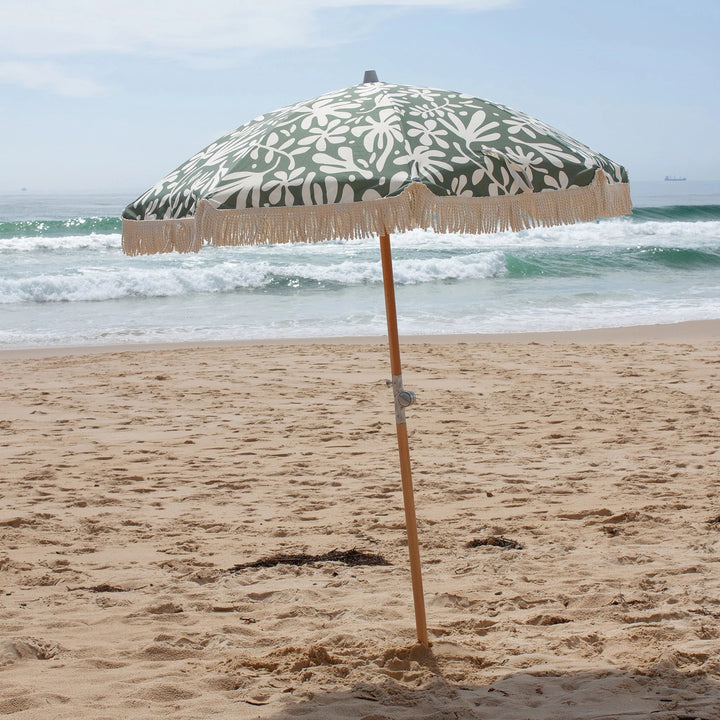 Luxe Beach Umbrella The Vacay Olive