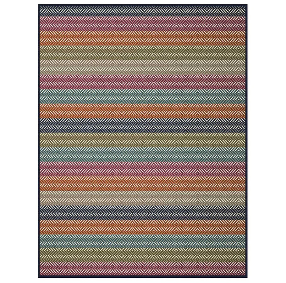 Diamond Stripe Blanket Red