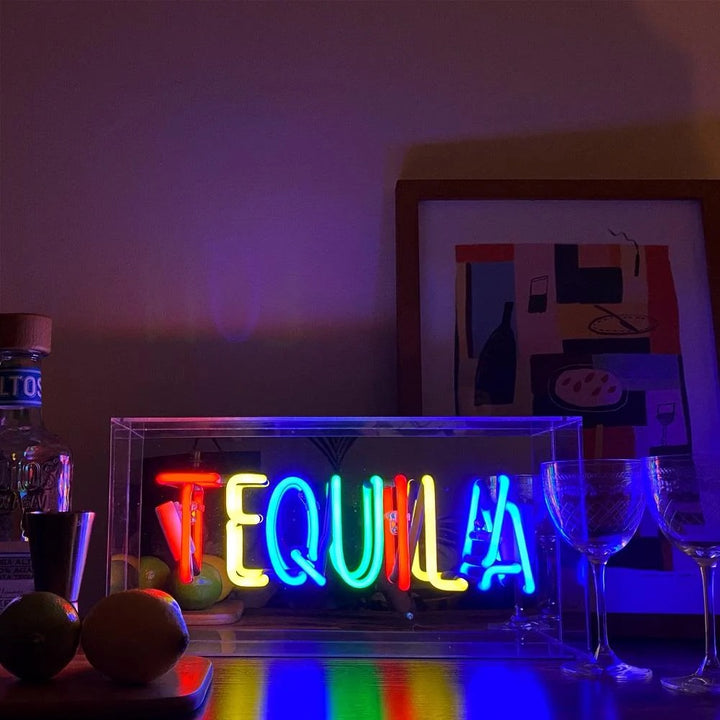 Tequila Neon Glass Sign