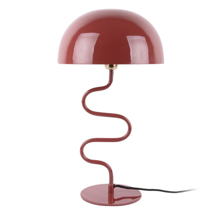 Twist Red Ochre Table Lamp