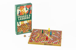 Snakes & Ladders Wooden Game