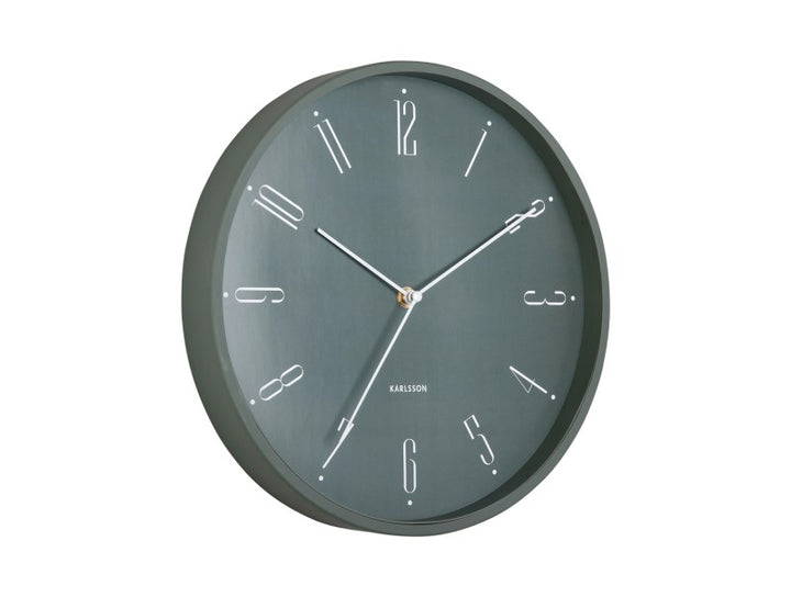 Regal Numbers Jungle Green Wall Clock