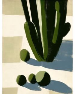 Cactus Modern Serenity Acrylic Art