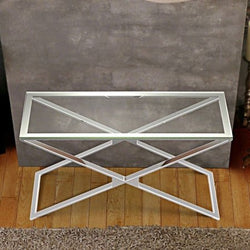 SALE EX-DISPLAY Alexa Glass Console Table