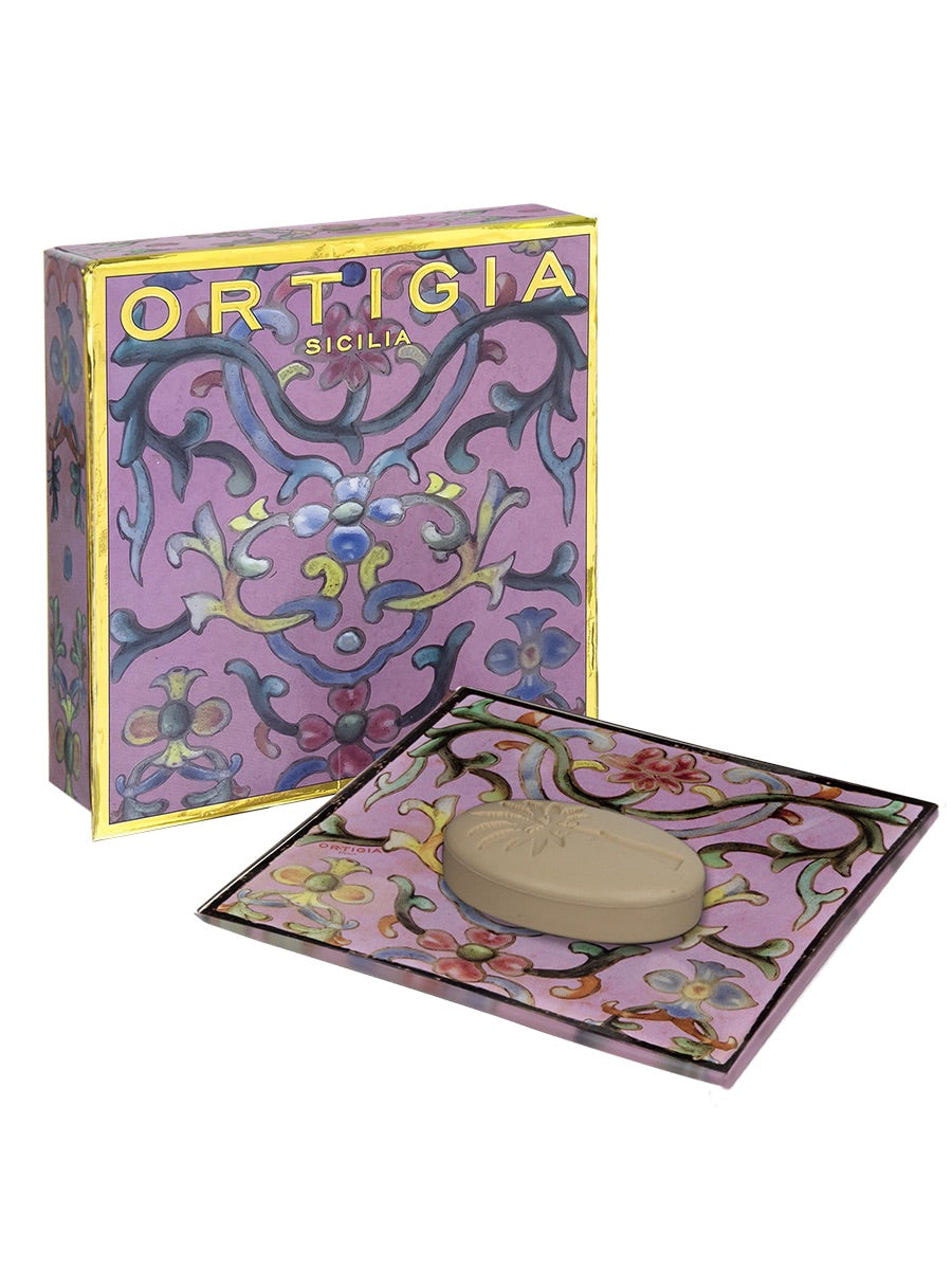 Ortigia Aragona Glass Plate & Soap