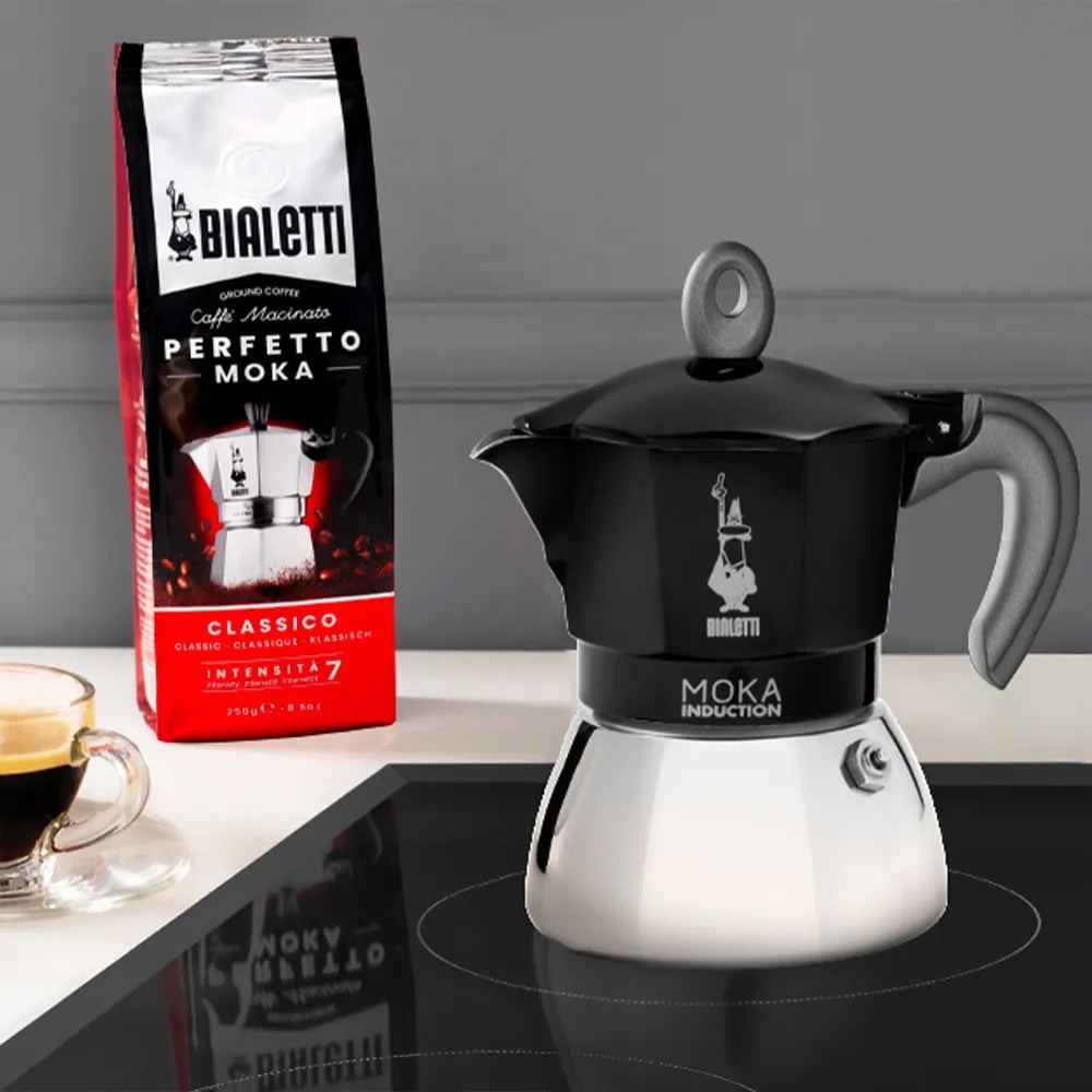 Bialetti Black 6 Cup Induction Coffee Maker