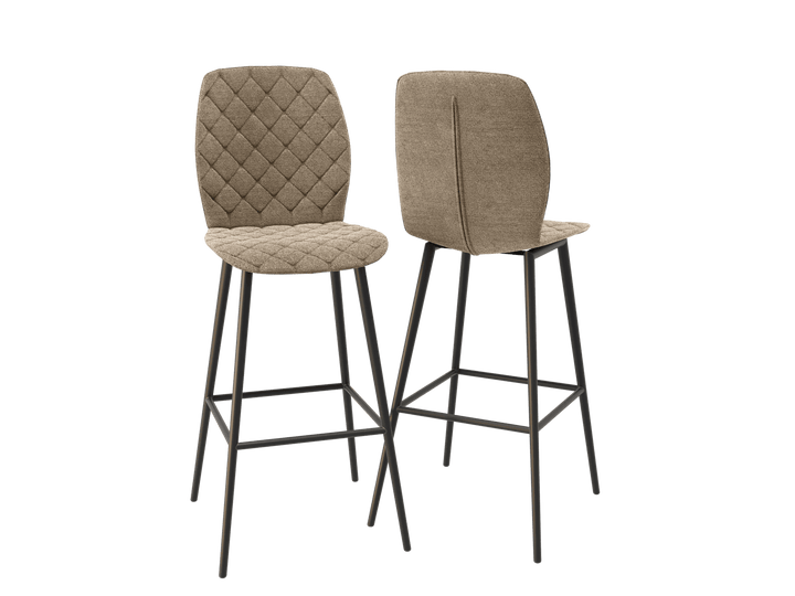 Vegas Rotating Fabric Counter Stools Set