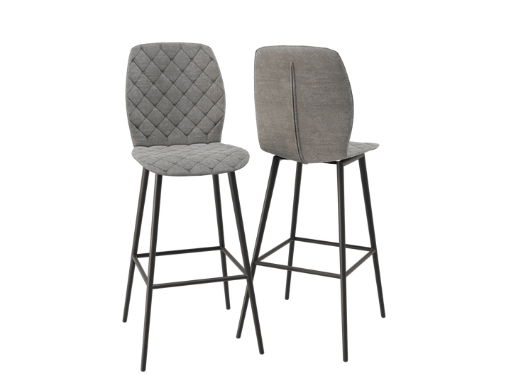 Vegas Rotating Fabric Counter Stools Set
