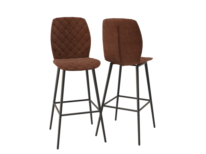 Vegas Rotating Fabric Counter Stools Set