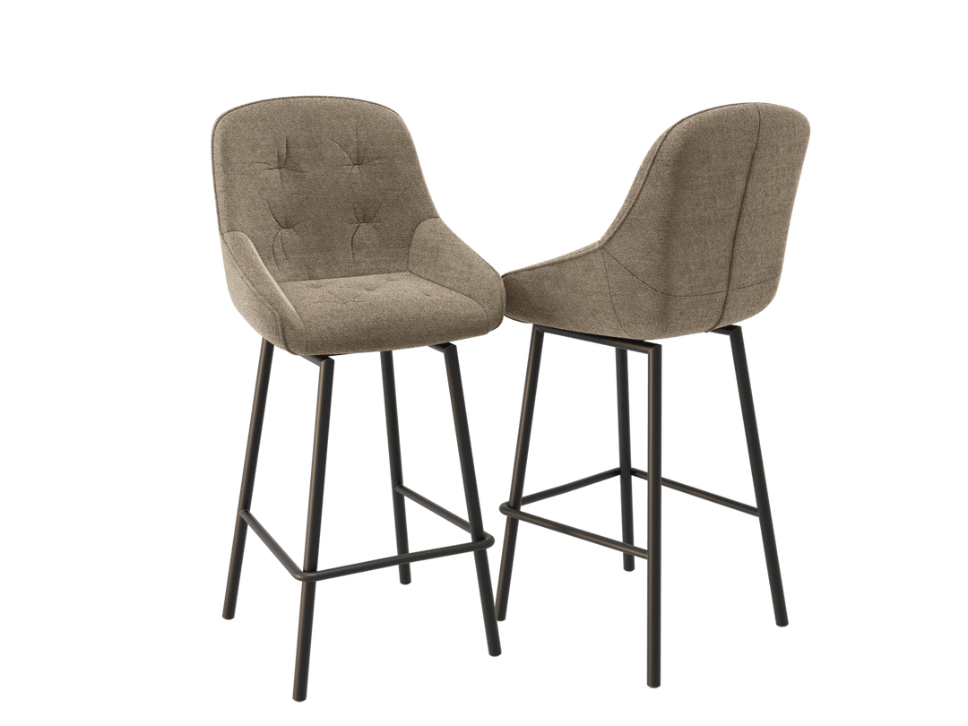San Francisco Fabric Rotating Stools Sets