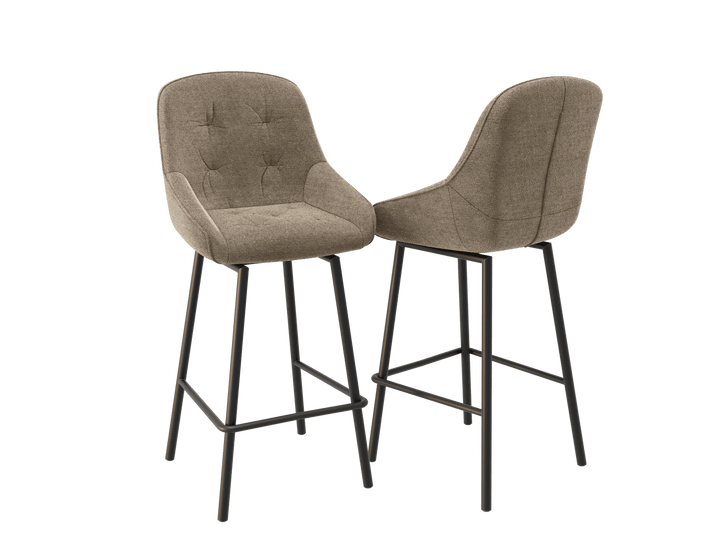 San Francisco Fabric Rotating Stools Sets