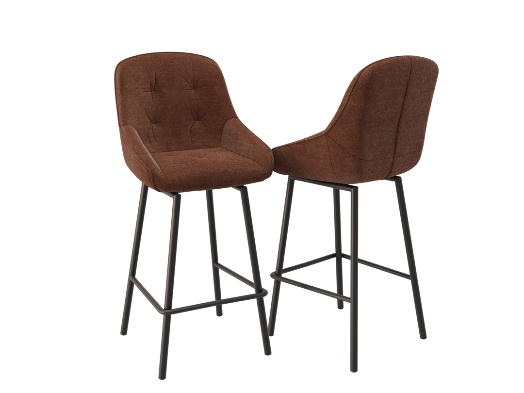 San Francisco Fabric Rotating Stools Sets