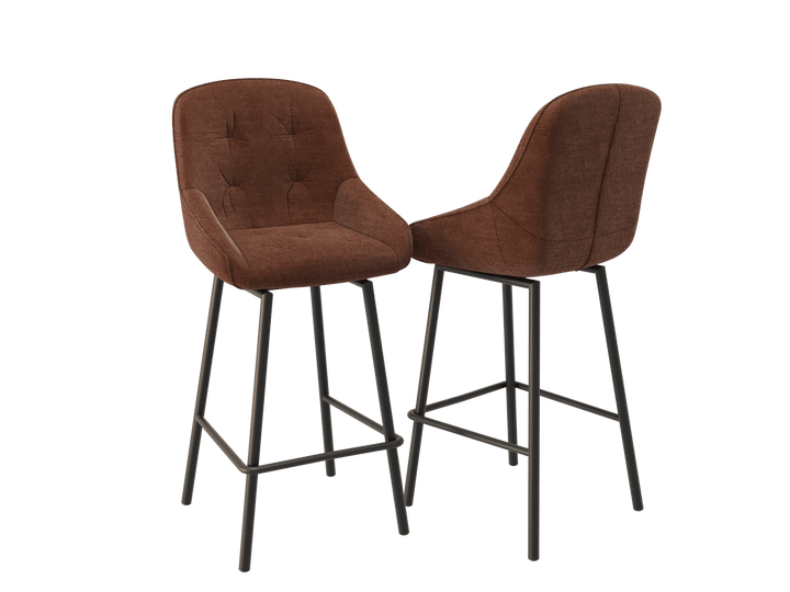 San Francisco Fabric Rotating Stools Sets