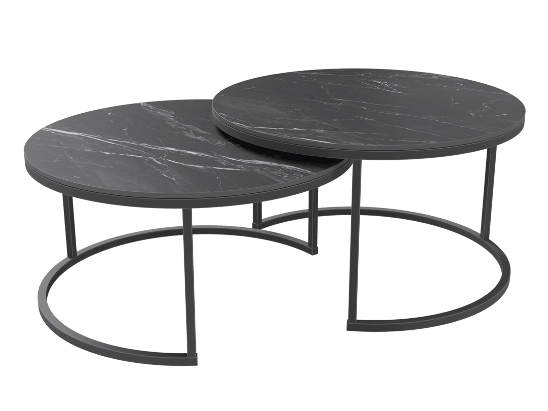 Marquina Marble Dolce Vita Coffee Tables