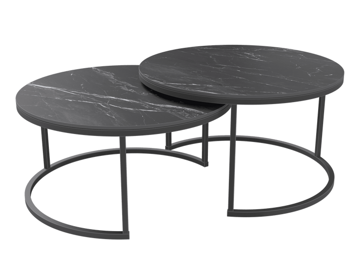 Marquina Marble Dolce Vita Coffee Tables
