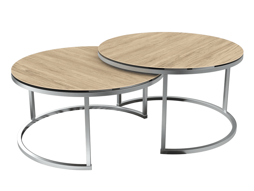 Clear Oak Ceramic Dolce Vita Coffee Tables