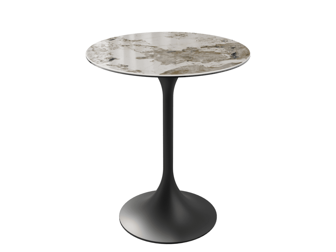 'Calcatta Marble' Ceramic Diabolo High Tables