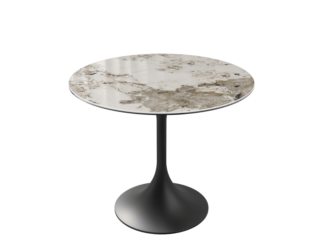 'Calcatta Marble' Ceramic Diabolo High Tables