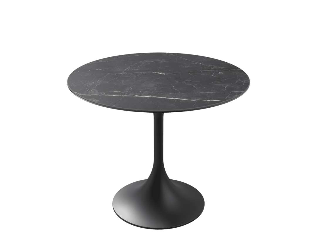'Marquina Marble' Ceramic Diabolo High Tables