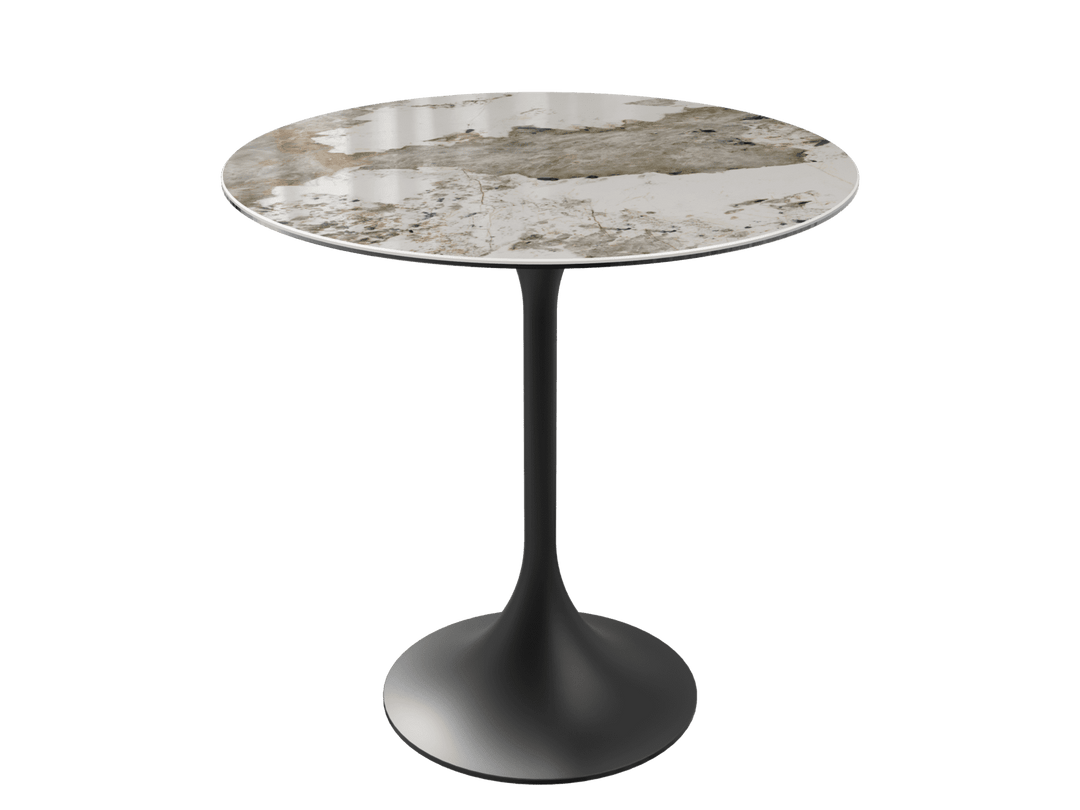 'Calcatta Marble' Ceramic Diabolo High Tables