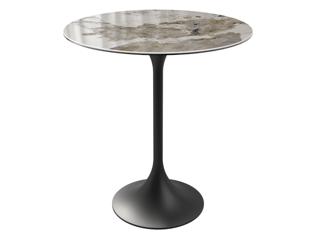 'Calcatta Marble' Ceramic Diabolo High Tables