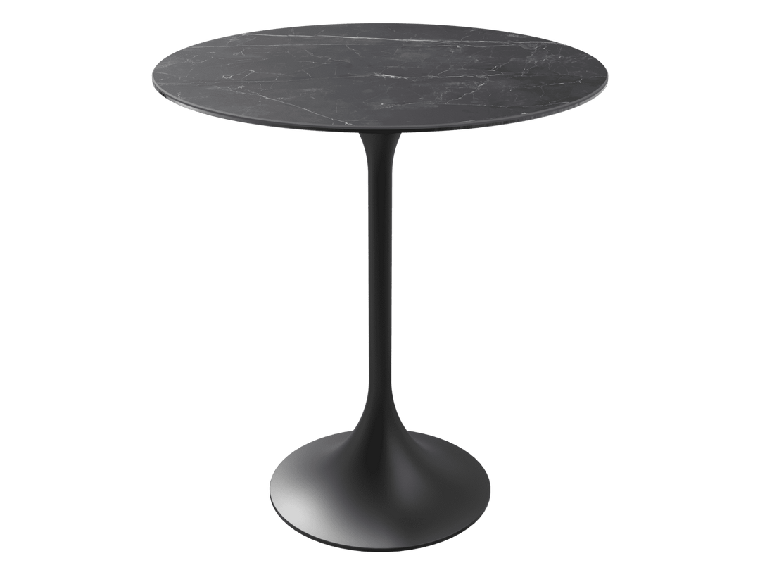 'Marquina Marble' Ceramic Diabolo High Tables